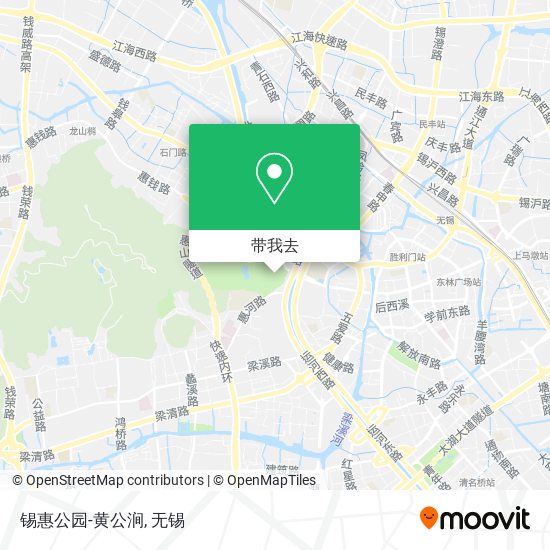 锡惠公园-黄公涧地图