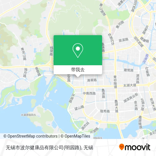 无锡市波尔健康品有限公司(明园路)地图