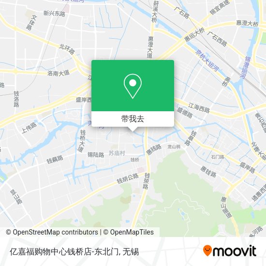 亿嘉福购物中心钱桥店-东北门地图