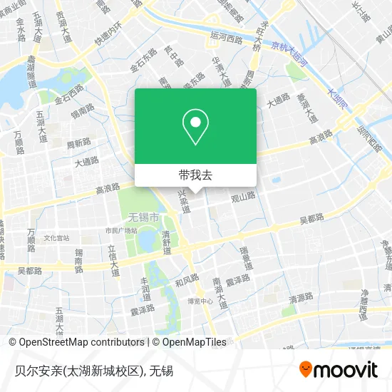 贝尔安亲(太湖新城校区)地图