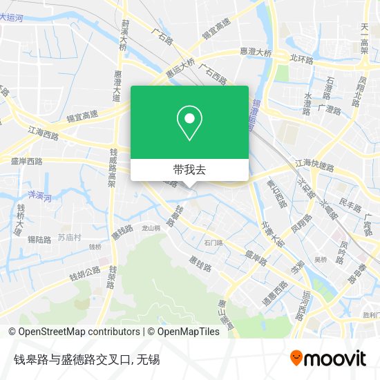 钱皋路与盛德路交叉口地图