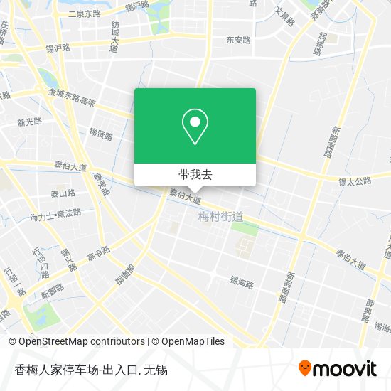 香梅人家停车场-出入口地图