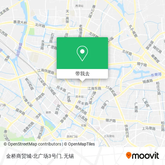 金桥商贸城-北广场3号门地图