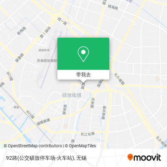 92路(公交硕放停车场-火车站)地图