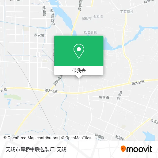 无锡市厚桥中联包装厂地图