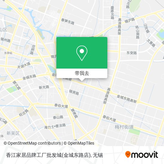 香江家居品牌工厂批发城(金城东路店)地图