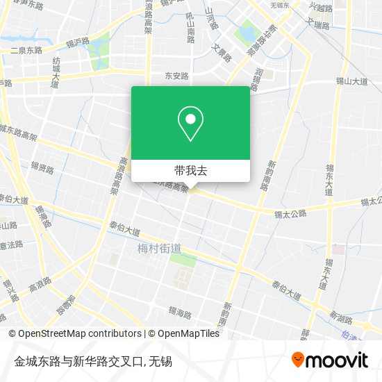 金城东路与新华路交叉口地图