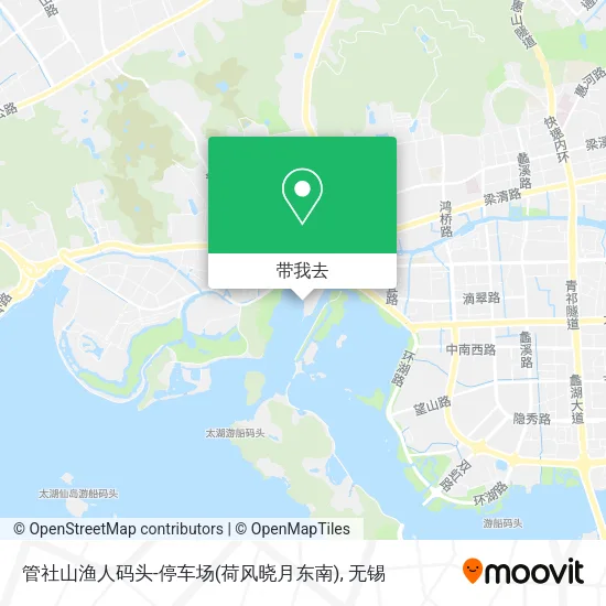 管社山渔人码头-停车场(荷风晓月东南)地图