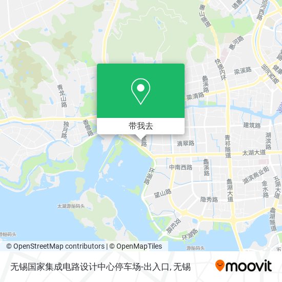 无锡国家集成电路设计中心停车场-出入口地图