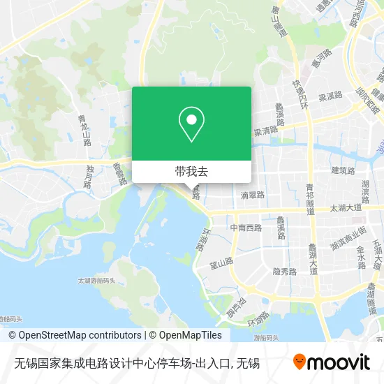 无锡国家集成电路设计中心停车场-出入口地图