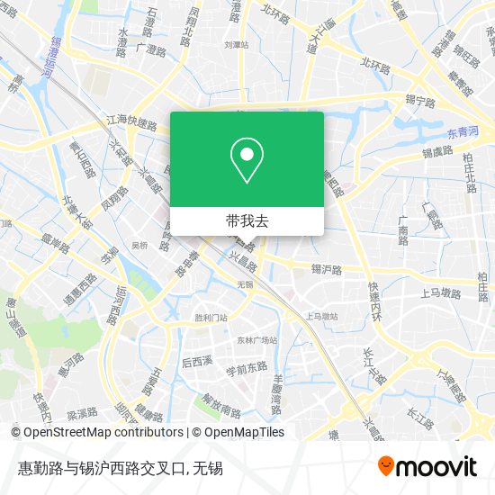 惠勤路与锡沪西路交叉口地图