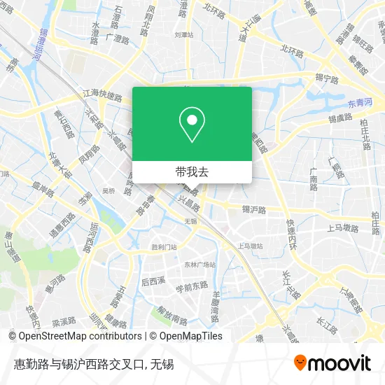惠勤路与锡沪西路交叉口地图