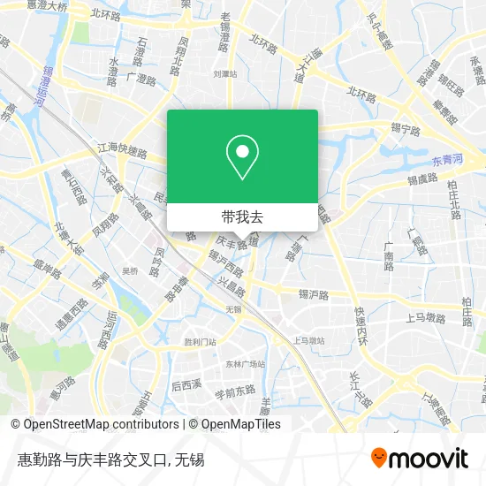 惠勤路与庆丰路交叉口地图