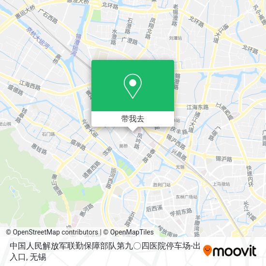 中国人民解放军联勤保障部队第九〇四医院停车场-出入口地图
