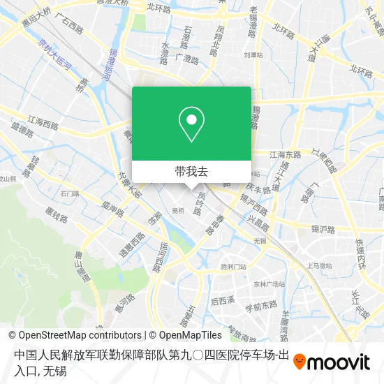 中国人民解放军联勤保障部队第九〇四医院停车场-出入口地图