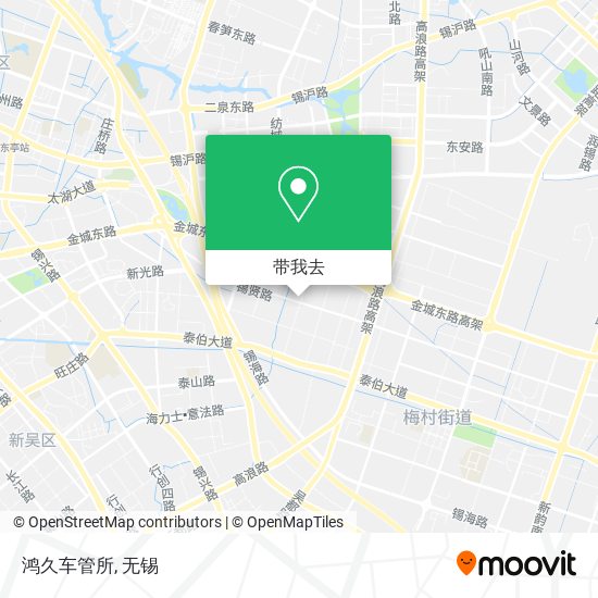 鸿久车管所地图