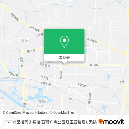 OYO鸿星楼商务宾馆(西塘广惠公园堰玉西路店)地图