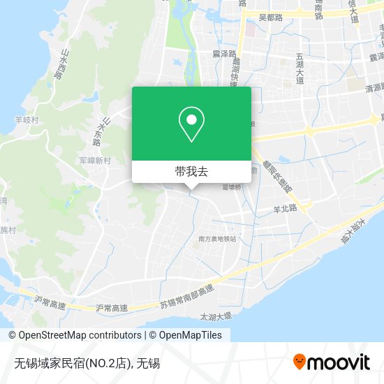 无锡域家民宿(NO.2店)地图
