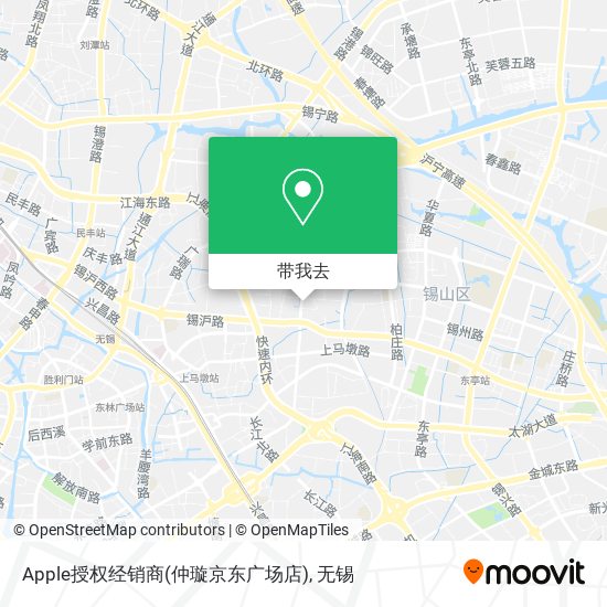 Apple授权经销商(仲璇京东广场店)地图