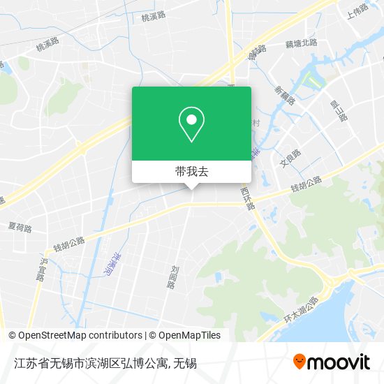 江苏省无锡市滨湖区弘博公寓地图