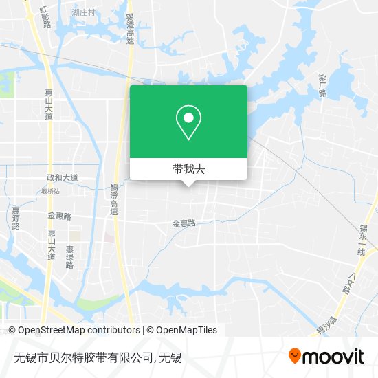 无锡市贝尔特胶带有限公司地图