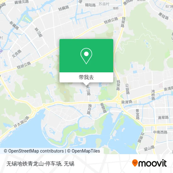 无锡地铁青龙山-停车场地图