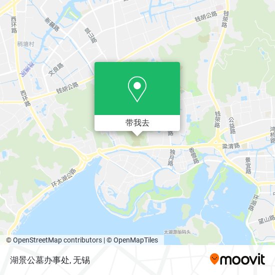 湖景公墓办事处地图