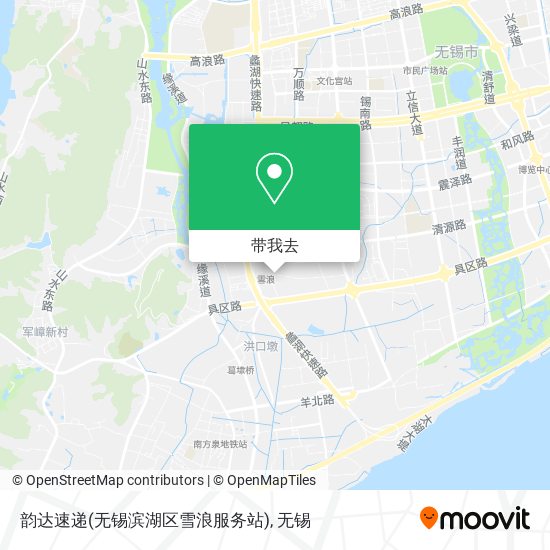 韵达速递(无锡滨湖区雪浪服务站)地图