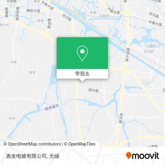 惠发电镀有限公司地图
