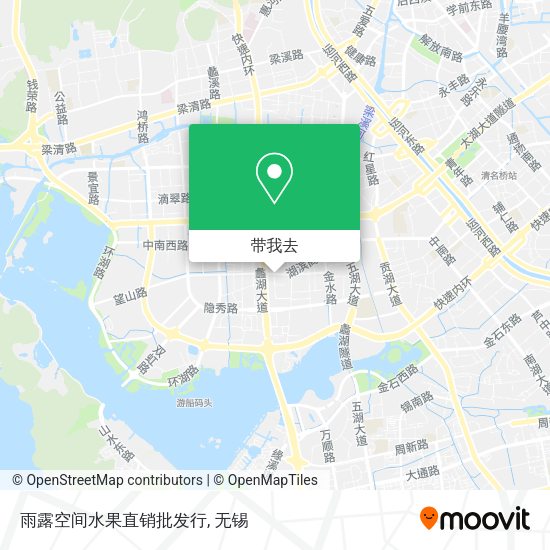 雨露空间水果直销批发行地图