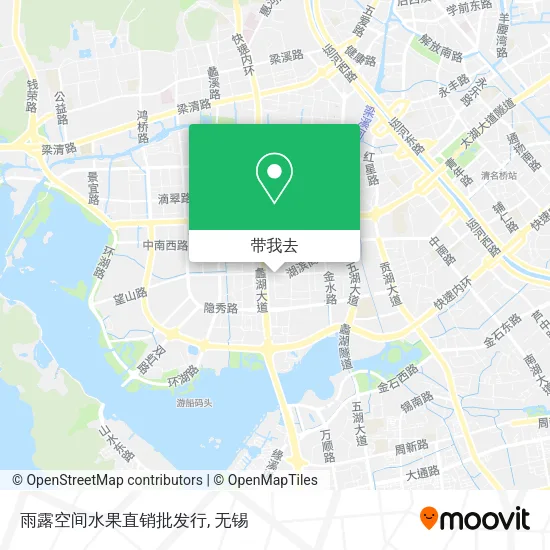 雨露空间水果直销批发行地图