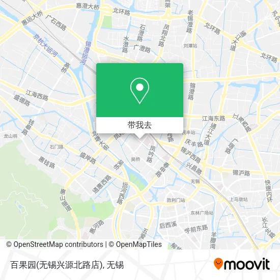 百果园(无锡兴源北路店)地图