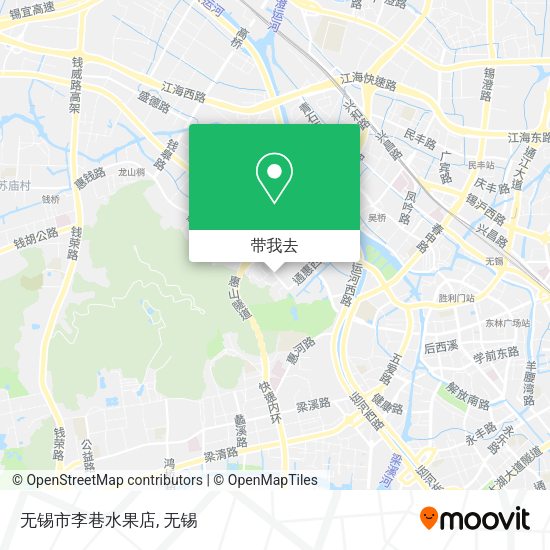 无锡市李巷水果店地图