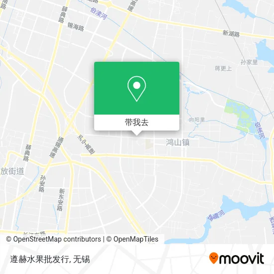 遵赫水果批发行地图