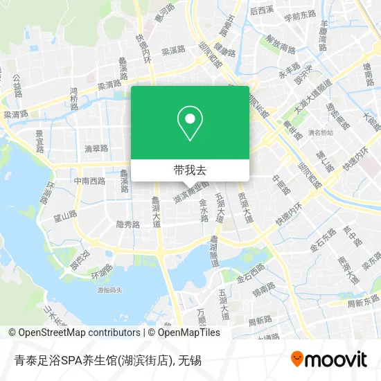 青泰足浴SPA养生馆(湖滨街店)地图