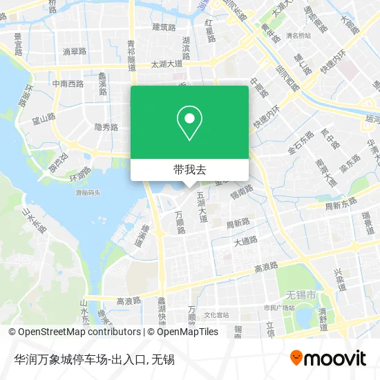 华润万象城停车场-出入口地图