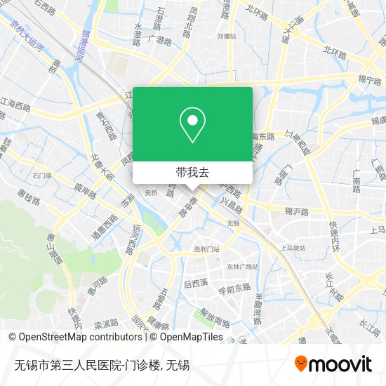 无锡市第三人民医院-门诊楼地图
