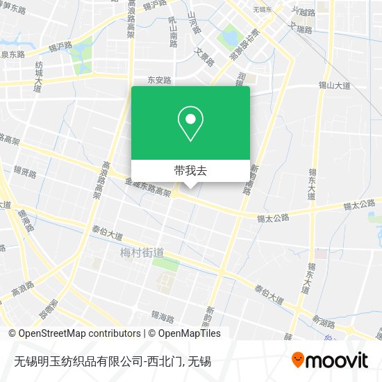 无锡明玉纺织品有限公司-西北门地图