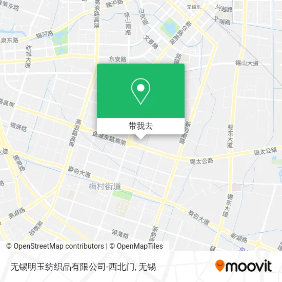 无锡明玉纺织品有限公司-西北门地图