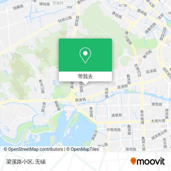 梁溪路小区地图
