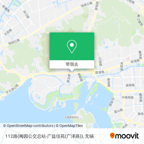 112路(梅园公交总站-广益佳苑(广泽路))地图