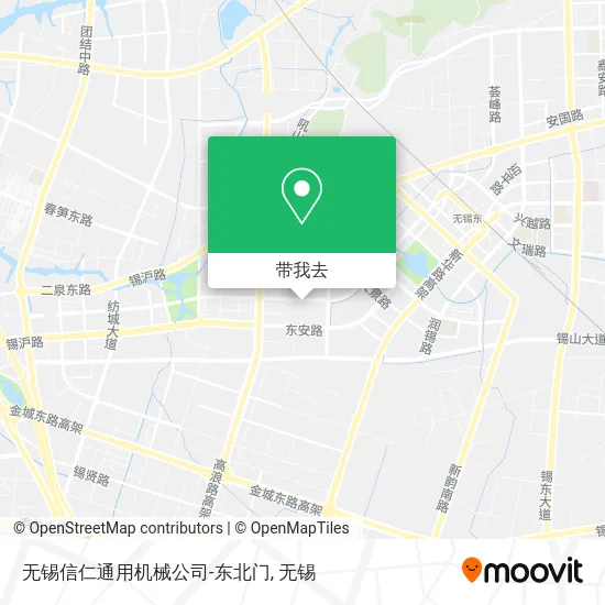 无锡信仁通用机械公司-东北门地图