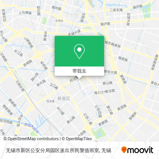无锡市新区公安分局园区派出所民警值班室地图