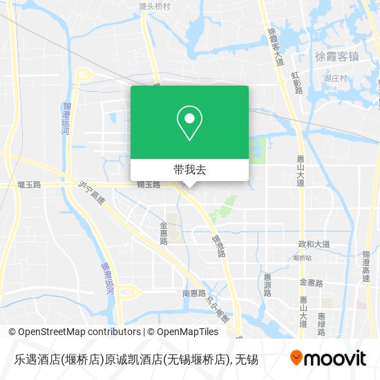 乐遇酒店(堰桥店)原诚凯酒店(无锡堰桥店)地图