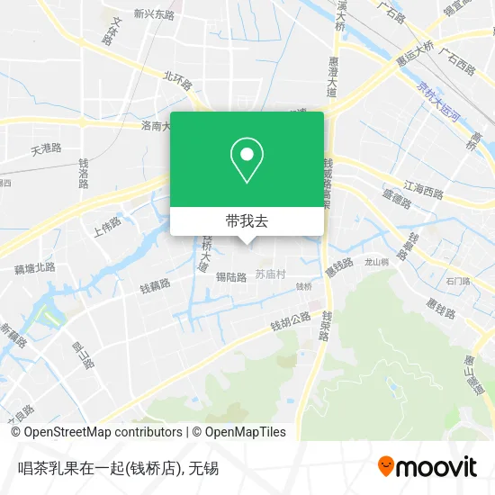 唱茶乳果在一起(钱桥店)地图