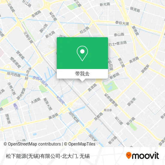 松下能源(无锡)有限公司-北大门地图
