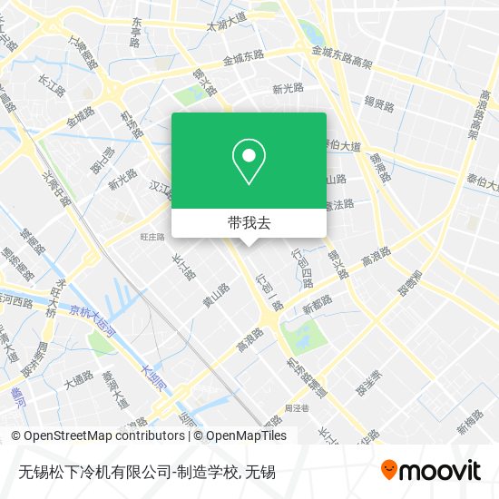 无锡松下冷机有限公司-制造学校地图