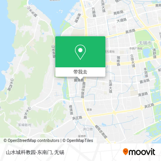 山水城科教园-东南门地图