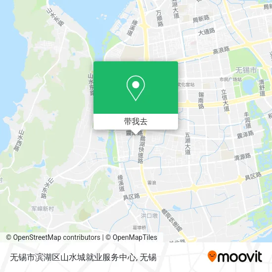 无锡市滨湖区山水城就业服务中心地图