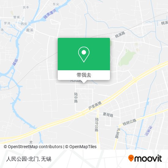 人民公园-北门地图